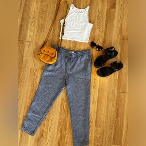 H&M L.O.G.G. Women’s Clothing Women’s Loose Fit Pants Beach Pants Women’s Size 8